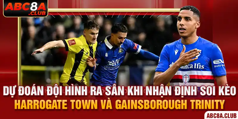 Dự đoán đội hình ra sân khi nhận định soi kèo Harrogate Town và Gainsborough Trinity